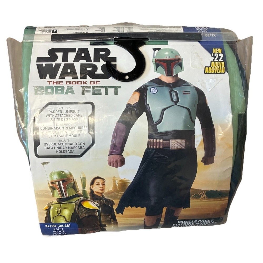 Jazwares Star Wars The Book of Boba‎ Fett Costume Adult XL 36-38 NEW